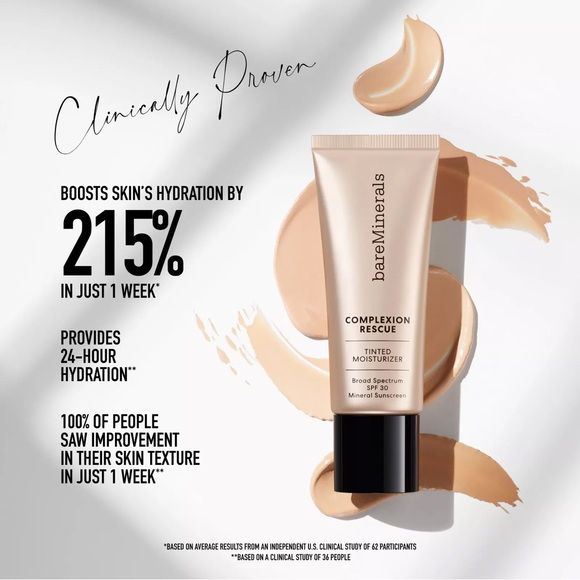 3/$50 💫 bareMinerals
COMPLEXION RESCUE Tinted Moisturizer with Mineral SPF 30 - Picture 4 of 6
